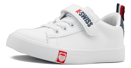 Tenis K-swiss Trinity Blanco Para Niño Estilo Casual 13-16