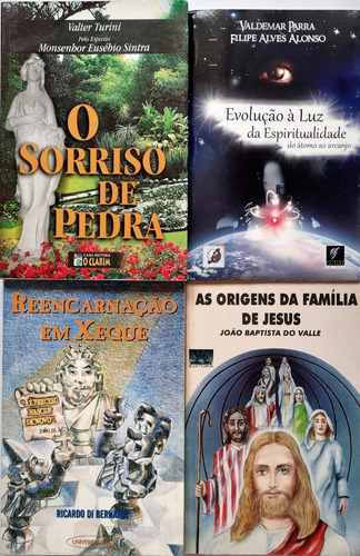 4 Livros Espiritas - Evolucao A Luz Da Espiritualidade + 3