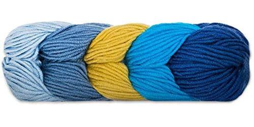 Caron Yarn X Pantone Bl, Azul Pavo Real