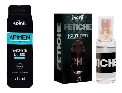 Kit Homem Cheiroso Sabonete Intimo Cheiroso E Refrescante + Perfume Sedutor Atrae As Mulheres