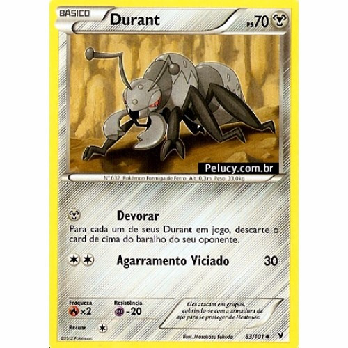 Durant - Pokémon Metalico Incomum - 83/101 Pokemon Card Game