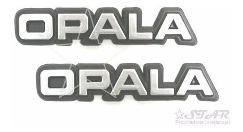 Par Símbolos Laterais Opala - 1980 À 1984 - Modelo Original