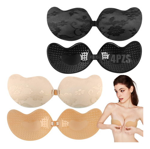 4pz Ropa Interior Mujer Brasier Strapless Push Up Invisible