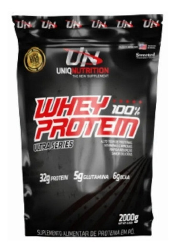 Whey 100% Protein 4kg Uniq Nutrition (way Wey Proten) Sabor Chocolate Branco