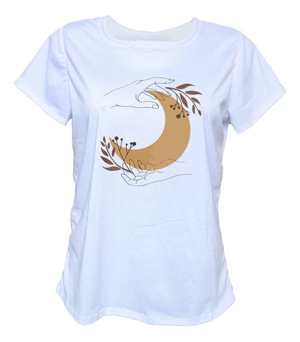 Blusa Playera Grande Mujer Manos Magia Luna Cafe