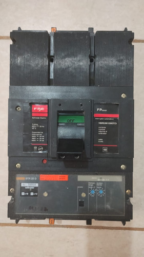 Interruptor Termomagnético Federal Pacific De 3x1000 Amp, (Usado)