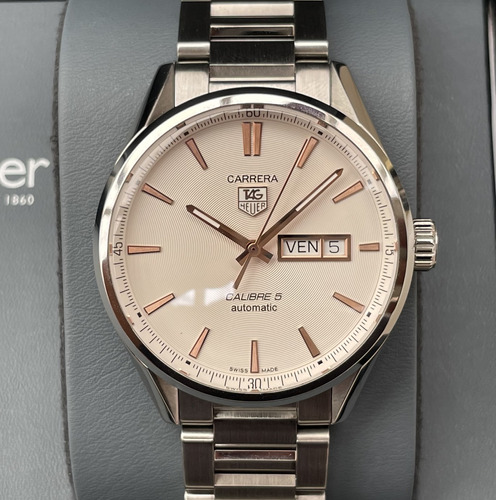 Tag Heuer Carrera Dial Blanco Con Caja