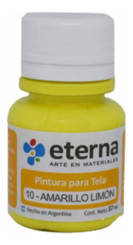 Pinturas Para Tela 37 Ml Eterna En La Plata Color Del Óleo 10 Amarillo Limón