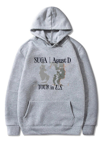 Sudadera Con Capucha Suga Agust D Tour Merch De Kpop, Manga