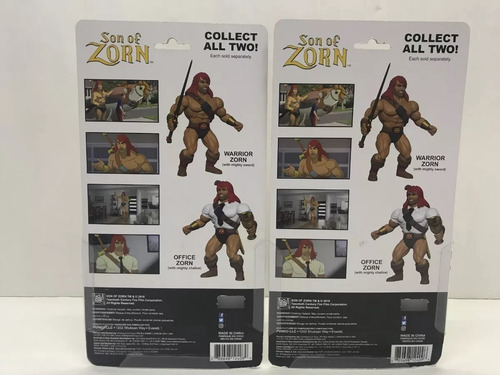 Dos Figuras Funko Son Of Zorn He-man Parodia 14cm Alto