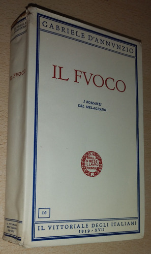 Il Fouco Gabriele D' Annunzio Italiano Año 1939