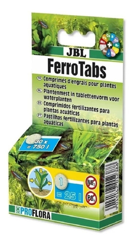 Jbl Ferrotabs 30 Pastilhas Ferro P Aquários Plantados