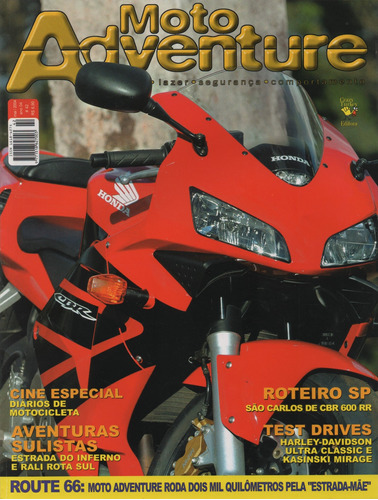 Moto Adventure N°42 Honda Cbr 600rr Harley Ultra Classic 