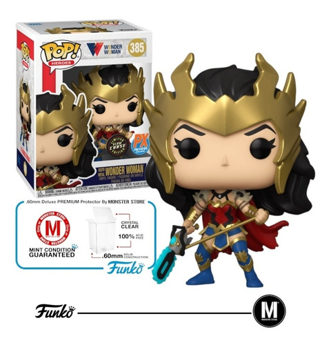 Funko Pop Death Metal Wonder Woman #385 Exclusive Glow Chase