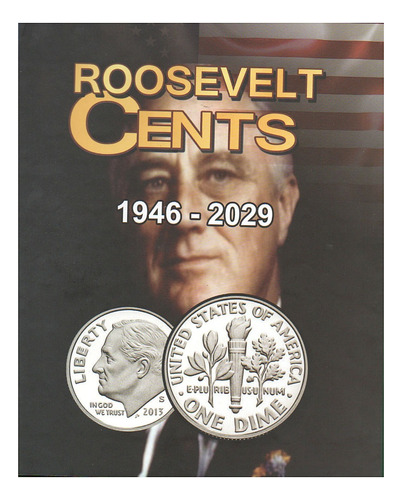  Album Vacio E E U U P/ Monedas Roosevelt Cents 1946-2029 