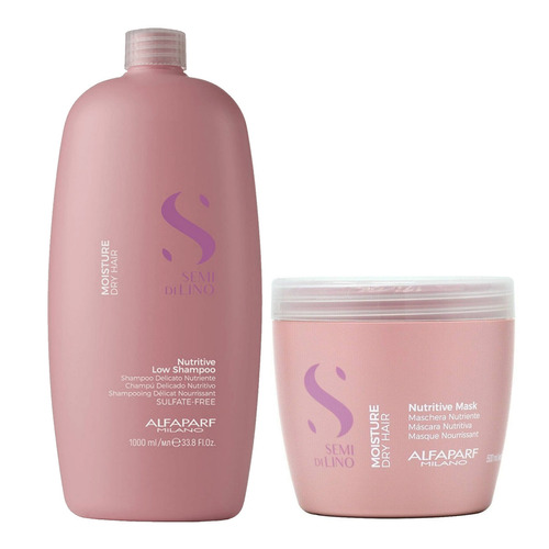 Shampoo + Mask  Alfaparf Nutritive Cabello Seco Maltratado