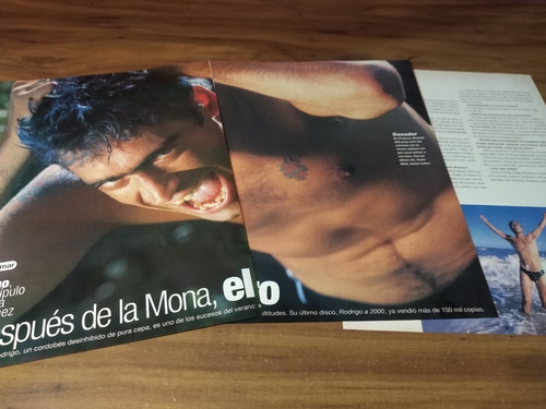 (ar897) Rodrigo Bueno * Clippings Revista 3 Pgs * 2000 (Usado)