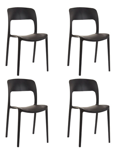 Silla De Diseño Nina X4 Unidades