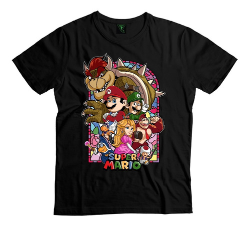 Polera Super Mario Pelicula Luigi Bowser Peach Xxl Xxxl