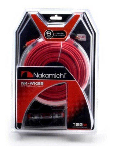 Kit De Instalación Calibre 8 Nakamichi Nk-wk28 Hasta 700w