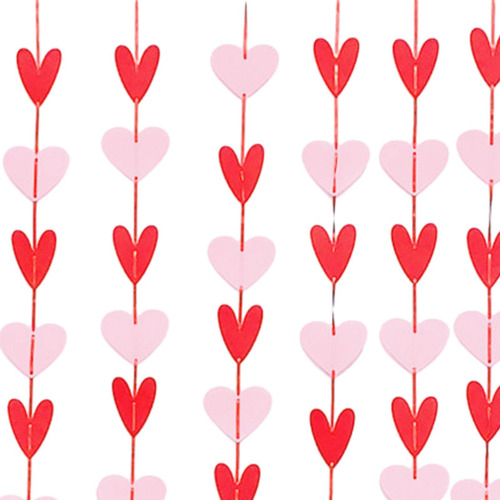 Guirnalda De Valentín Con Corazón De Fieltro 80 Piezas