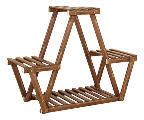 Soporte De Madera Para , Expositor De Flores, Rústico,