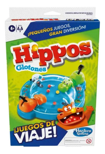 Juego De Mesa Hippos Hasbro Diversion En Grupo Para Niños