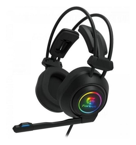Fone de ouvido over-ear gamer Fortrek RGB Vickers com luz LED