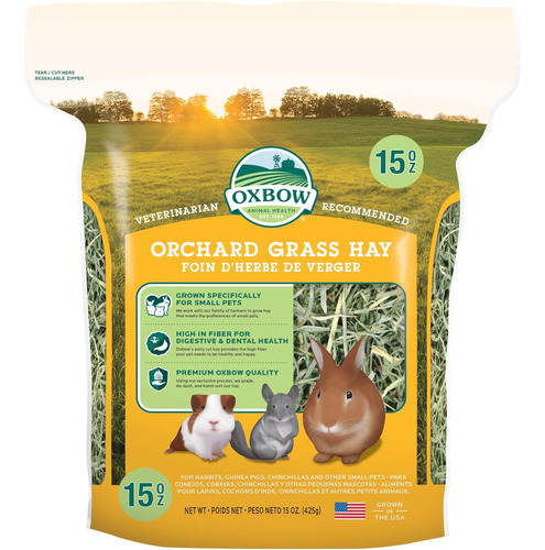 Heno De Hierba Natural Para Chinchillas Oxbow Animal