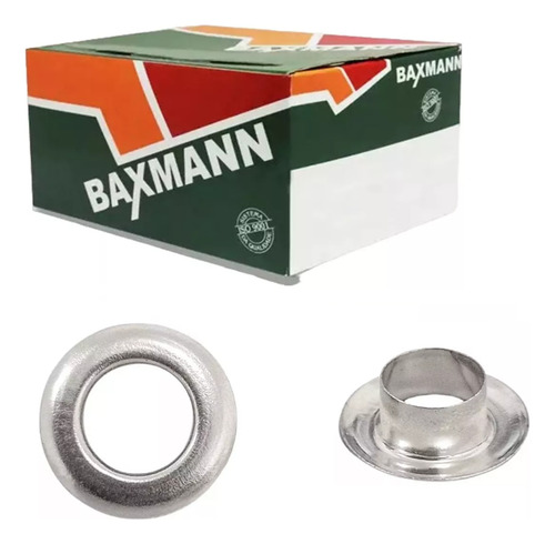 Ilhós Nº 45 Com Arruela Alumínio Baxmann 100pçs