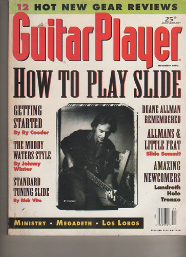 Revista ** Guitar Player* Usa - Año 1992 Megadeth, Los Lobos