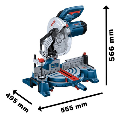 Sierra De Inglete 10 Pulg Bosch Gcm254 1750w 0601b520g0