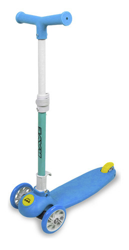 Monopatín De Pie Infantil Surf Plegable Azul Color Celeste