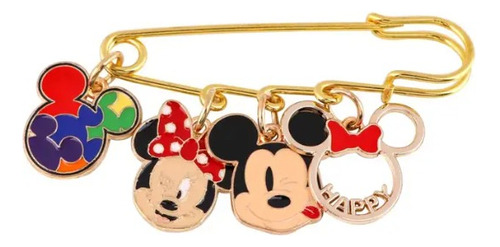 Broche Tipo Gancho / Mickey, Minnie - Disney