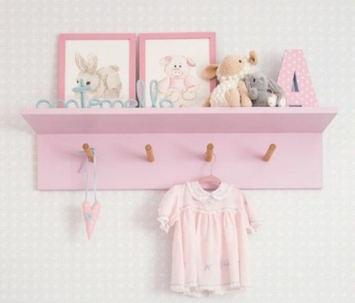 Imagen 1 de 3 de Perchero-repisa Infantil