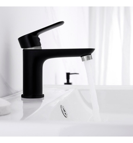 Imagen 2 de 10 de Griferia Grifo Monocomando Premium Baño Lujo Gavatex Nero
