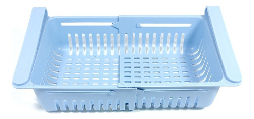 Canasto Organizador Colgante Extensible Heladera Sheshu Color Celeste