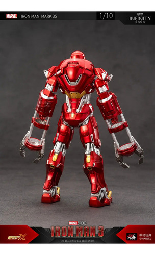 Figura De Acción Zd Iron Man Mk35 A Escala 1/10, Juguete Par