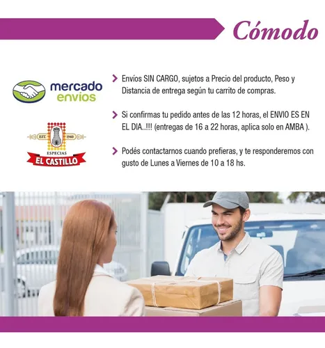 Kit Condimentos Sazonadores Botes Bajos El Castillo 3 Unid.