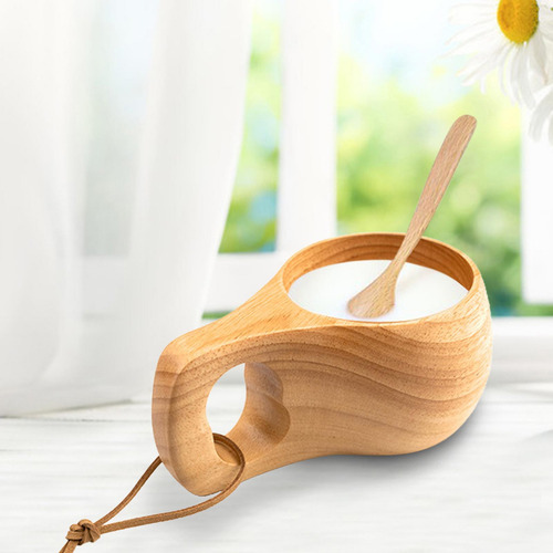 Taza Para Beber De Madera De Estilo Nórdico, Taza Para Té,