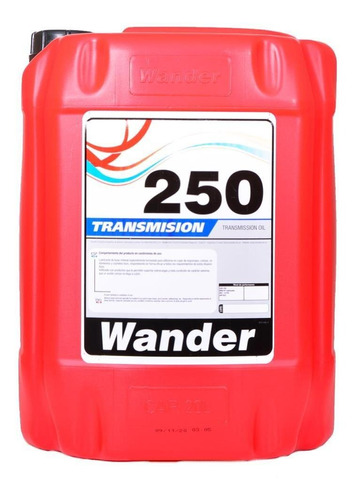 Aceite Lubricante Transmision 250  Wander Balde X 20 Lts