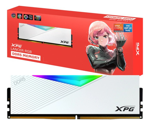 Memória Gamer Xpg Lancer Rgb Amd Expo Ddr5 32gb Cl32 6400mhz