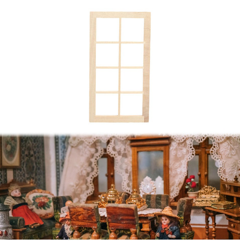 Ventana En Miniatura Para Casa De Muñecas, Decoración Diy,