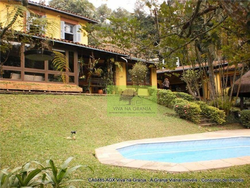 Imagem 12 de 30 de Projeto Aconchegante Que Une A Natureza E O Conforto, Fazendinha, Granja Viana, Ca0485 Agv - Ca0485