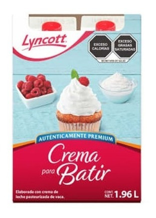 Crema Para Batir Lyncott 2 Pzas