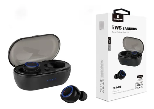 Fone de ouvido in ear sem fio Sumexr SLY 20 preto e azul