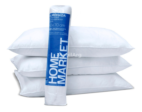 Almohada Cdi Home Market Comprimida Roll 70x40 Pack X2