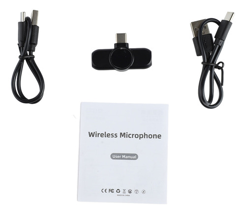 Micrófono De Solapa Inalámbrico Lavalier Ligero 1 Para 2