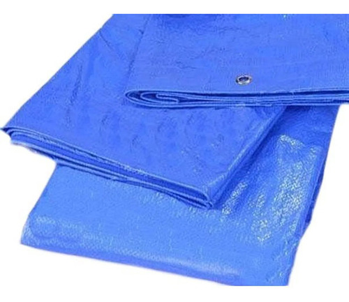 Cobertor Cubre Pileta Rafia Azul Ojales 4 M X 6 M