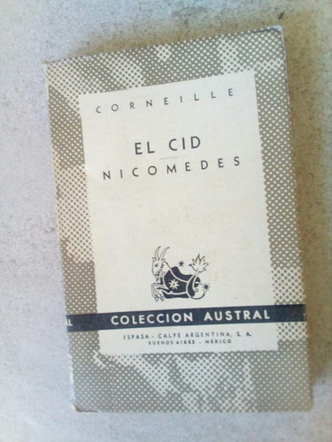 El Cid Nicomedes- Corneille- Austral- 1948